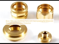 Brass H80 Elektroplating'li CNC İşlenmiş Parçalar Daha Güçlü ve Korozyon Koruması için