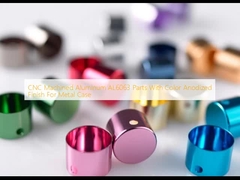 CNC İşlenmiş Alüminyum AL6063 Parçaları Metal Kutusu için Renkli Anodizasyonla